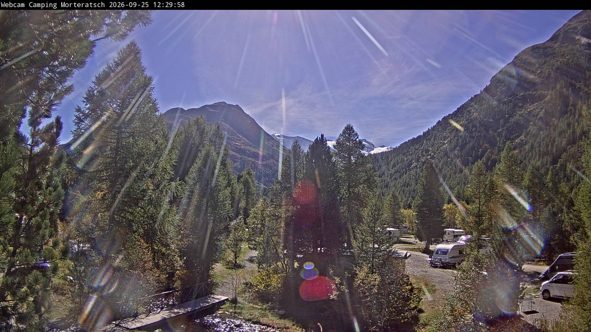 Archived image Webcam Morteratsch camping area, Engadin