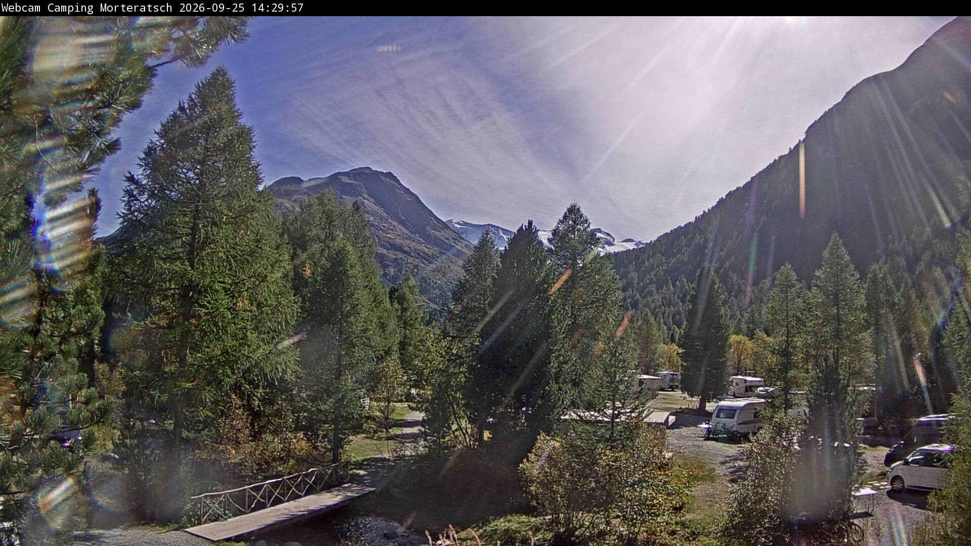 Archived image Webcam Morteratsch camping area, Engadin