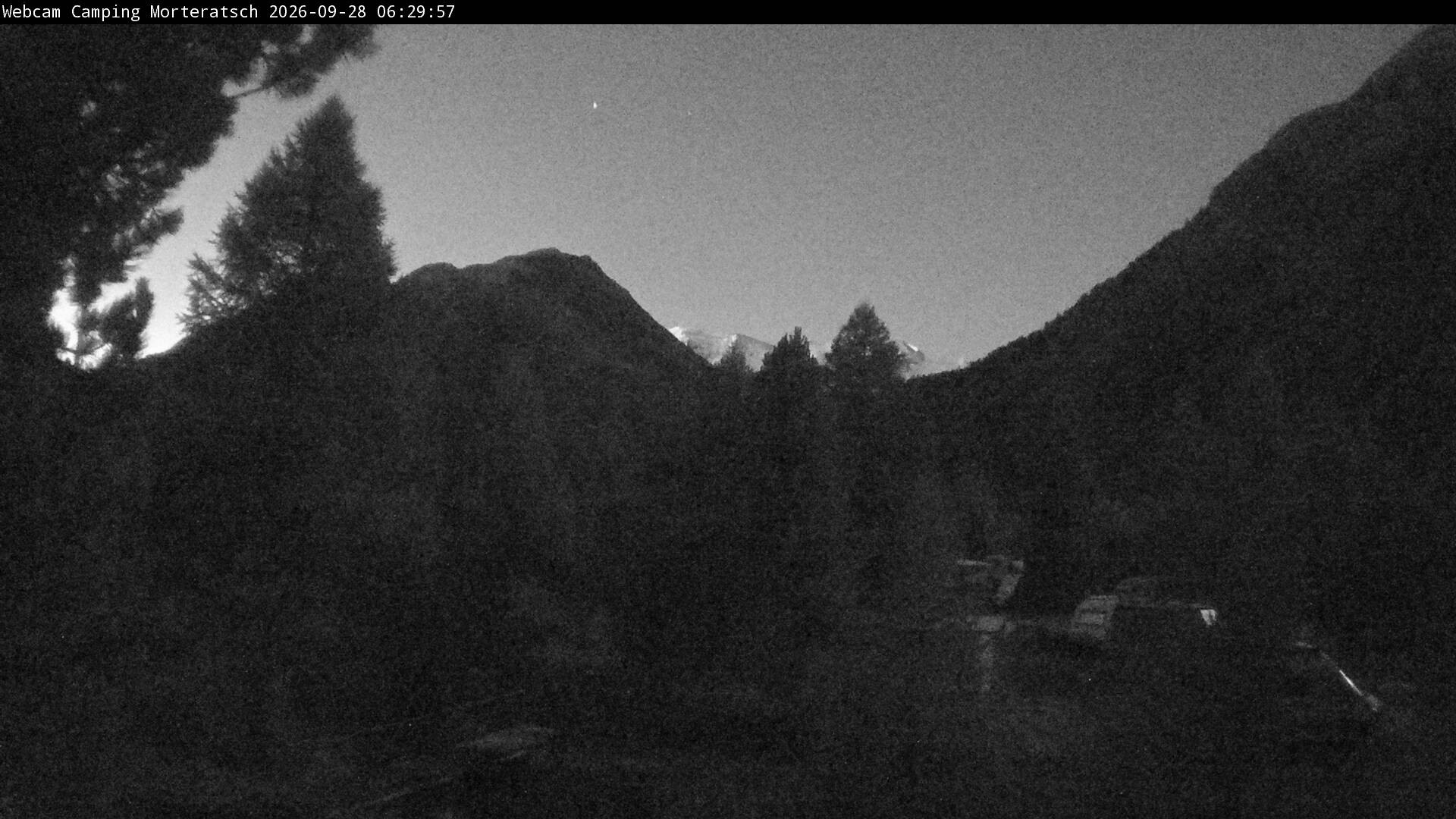 Archiv Foto Webcam Blick Campingplatz Morteratsch