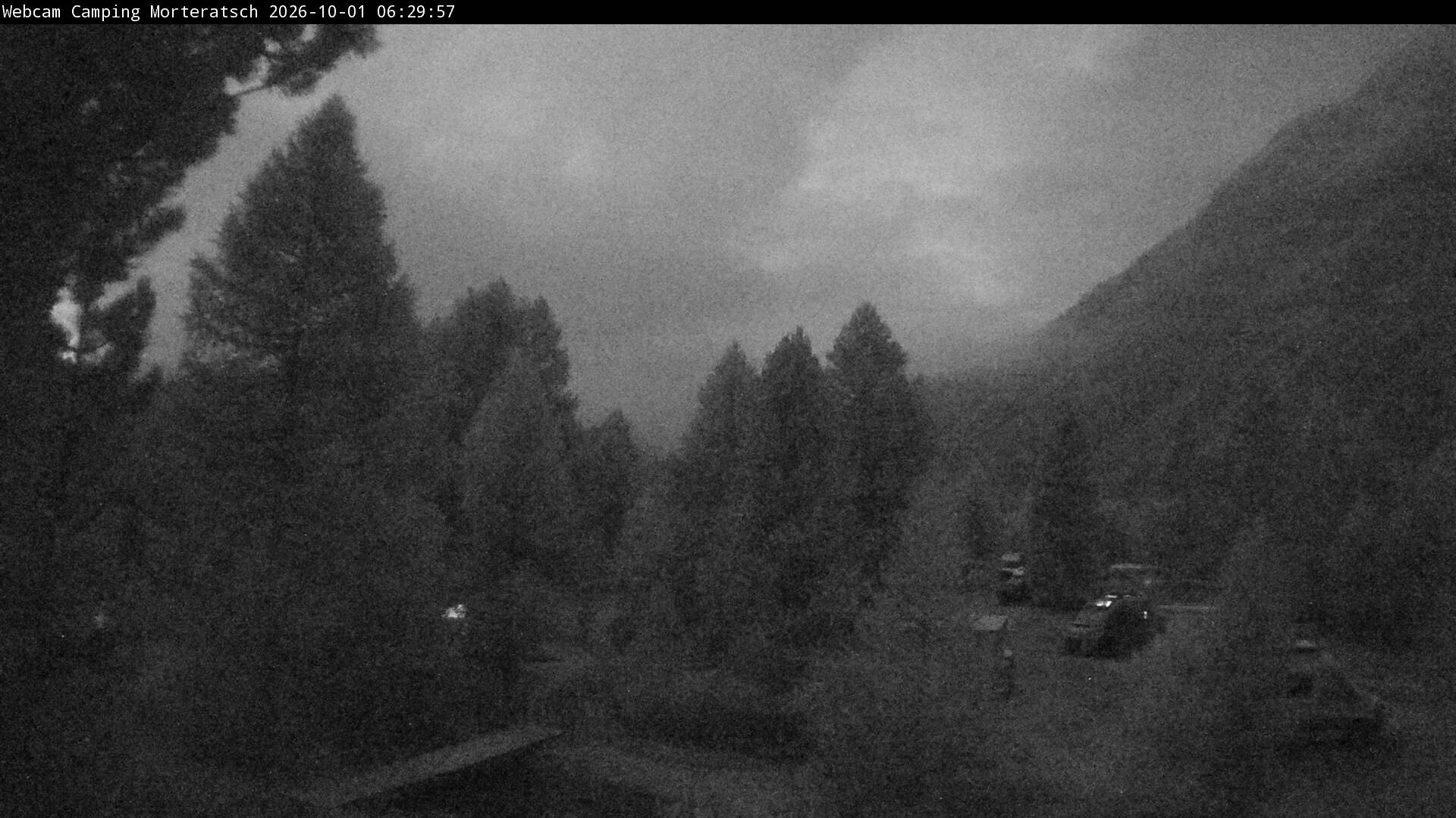 Archiv Foto Webcam Blick Campingplatz Morteratsch