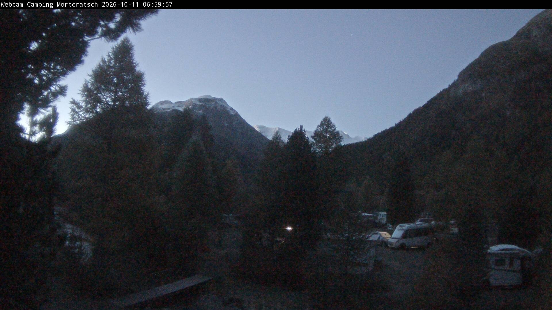 Archived image Webcam Morteratsch camping area, Engadin