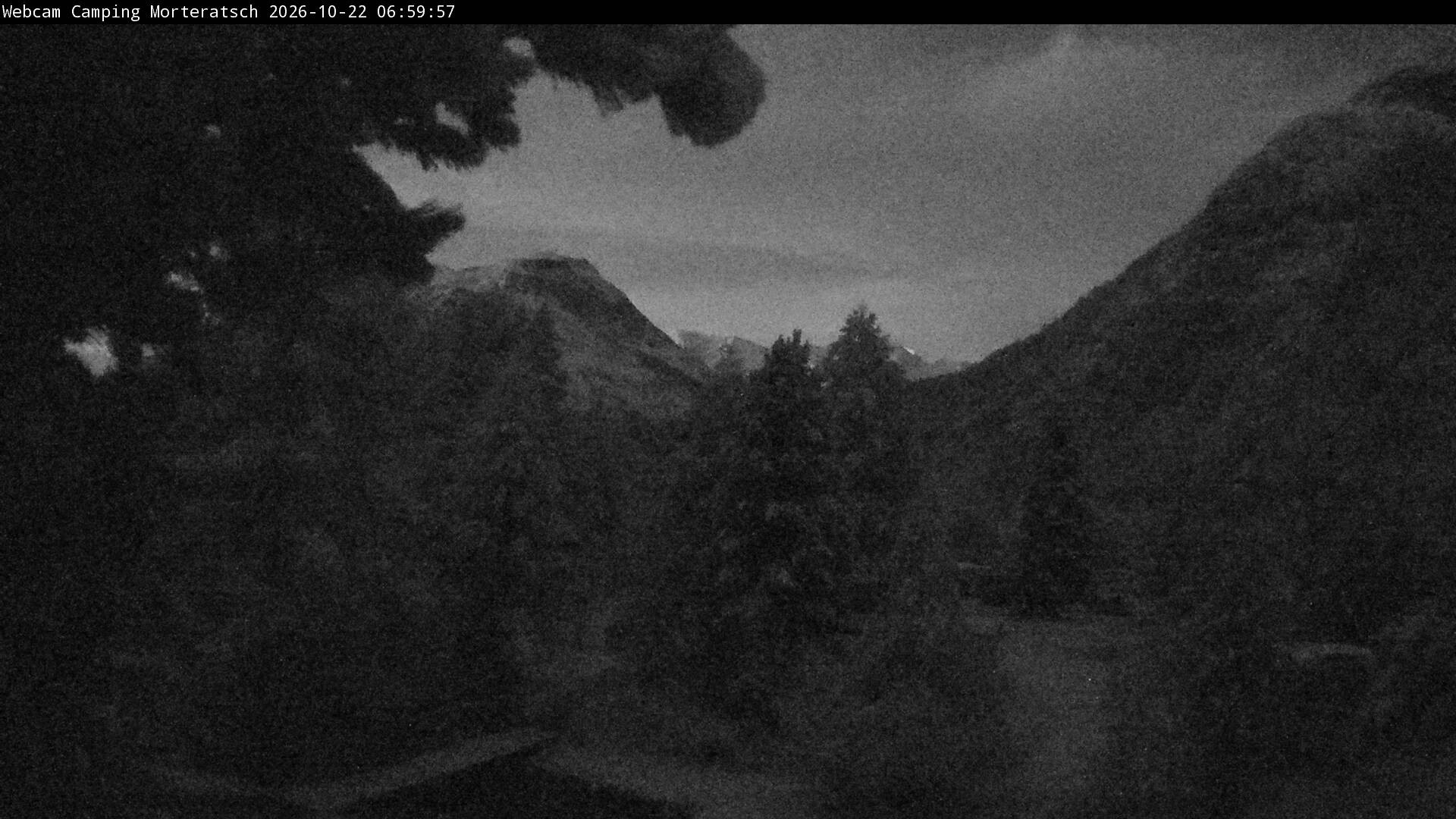 Archiv Foto Webcam Blick Campingplatz Morteratsch