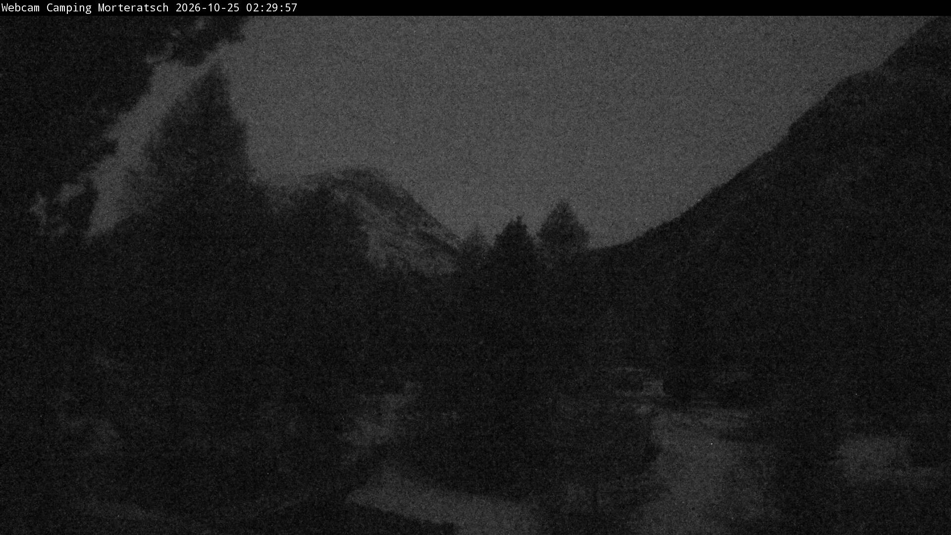 Archiv Foto Webcam Blick Campingplatz Morteratsch