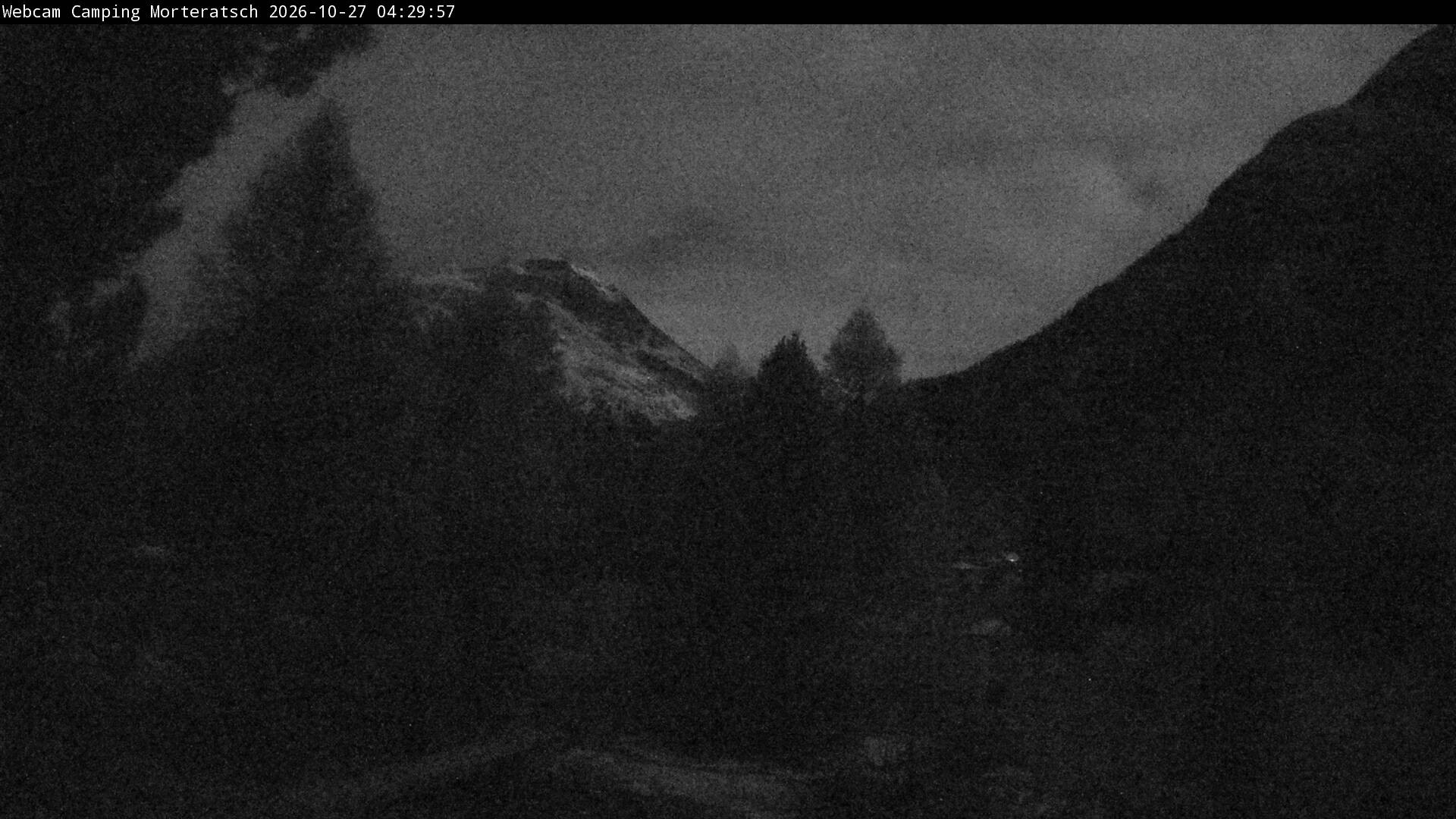 Archiv Foto Webcam Blick Campingplatz Morteratsch