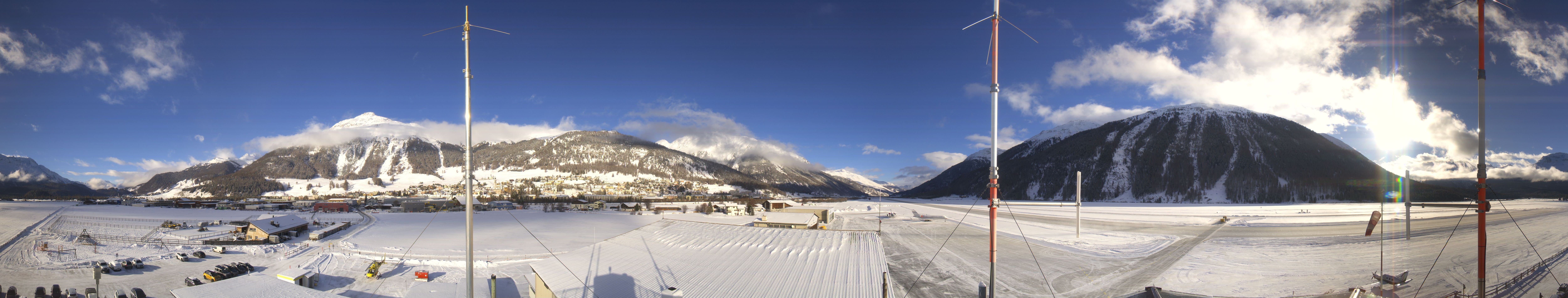 Archiv Foto Webcam Samedan I Flugplatz Richtung West