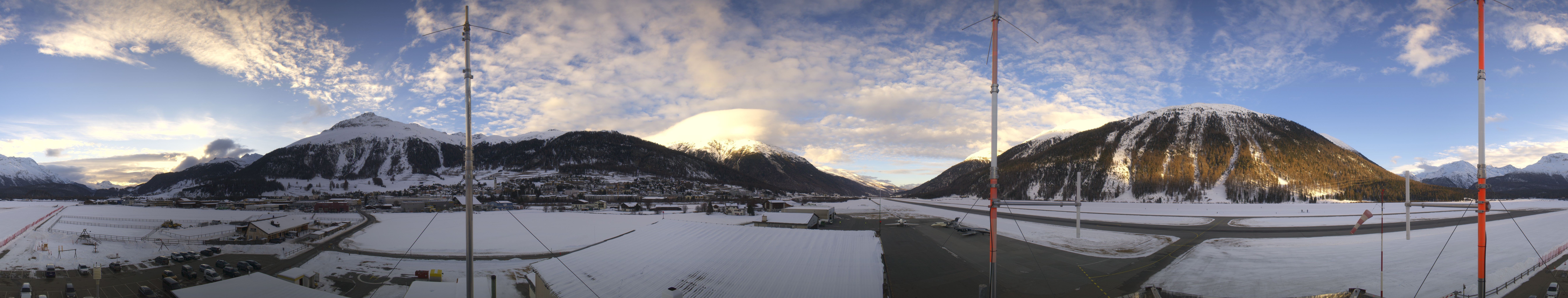 Archiv Foto Webcam Samedan I Flugplatz Richtung West