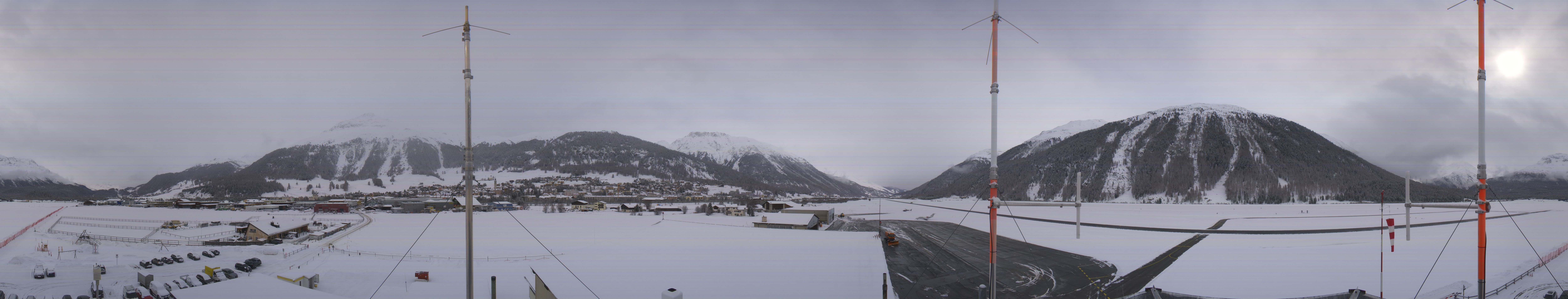 Archiv Foto Webcam Samedan I Flugplatz Richtung West