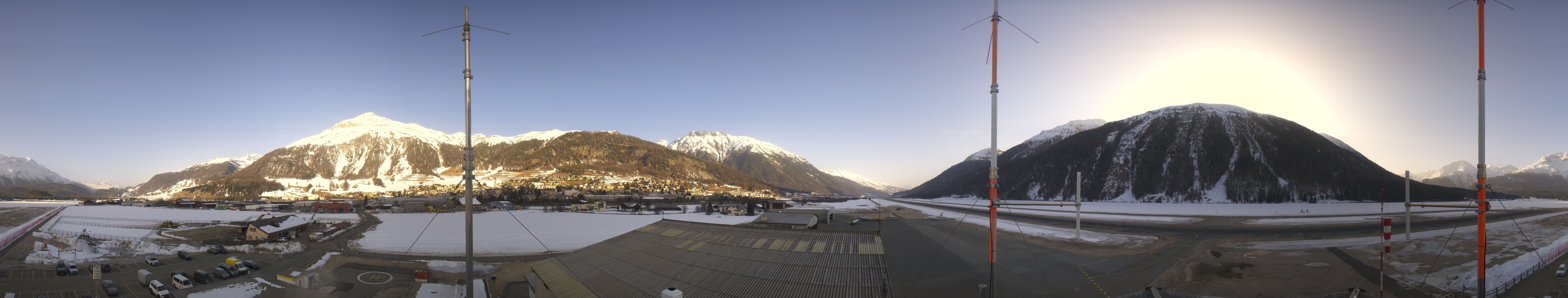 Archiv Foto Webcam Samedan I Flugplatz Richtung West