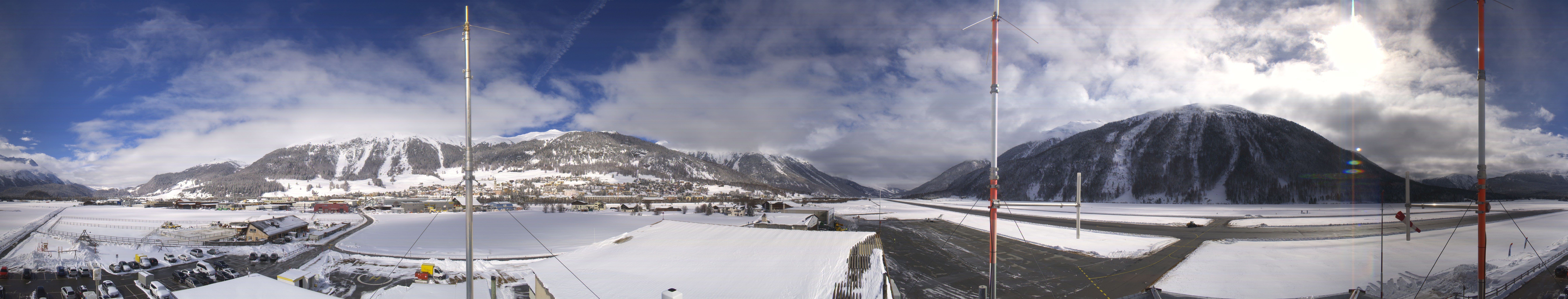 Archiv Foto Webcam Samedan I Flugplatz Richtung West