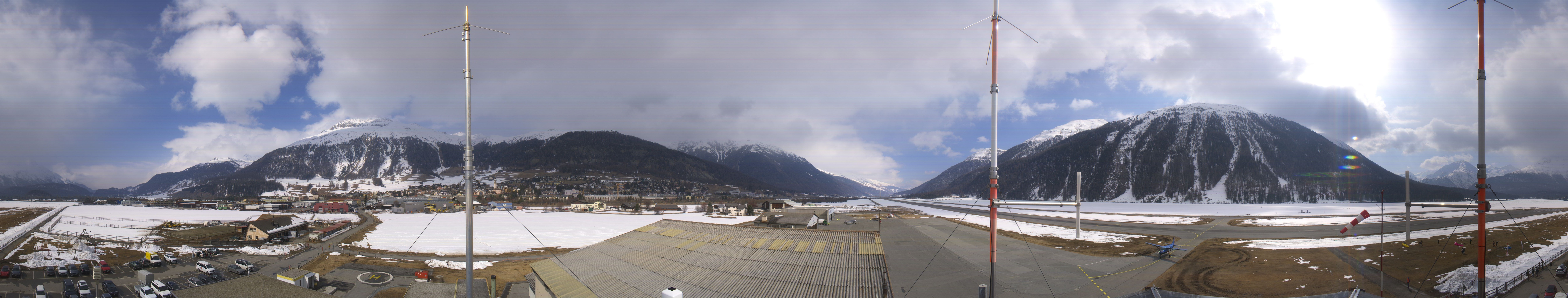 Archiv Foto Webcam Samedan I Flugplatz Richtung West