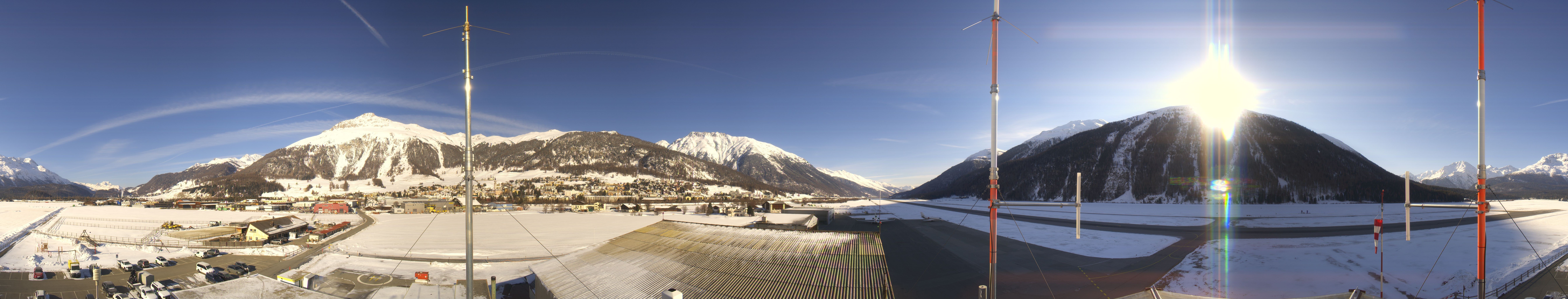 Archiv Foto Webcam Samedan I Flugplatz Richtung West