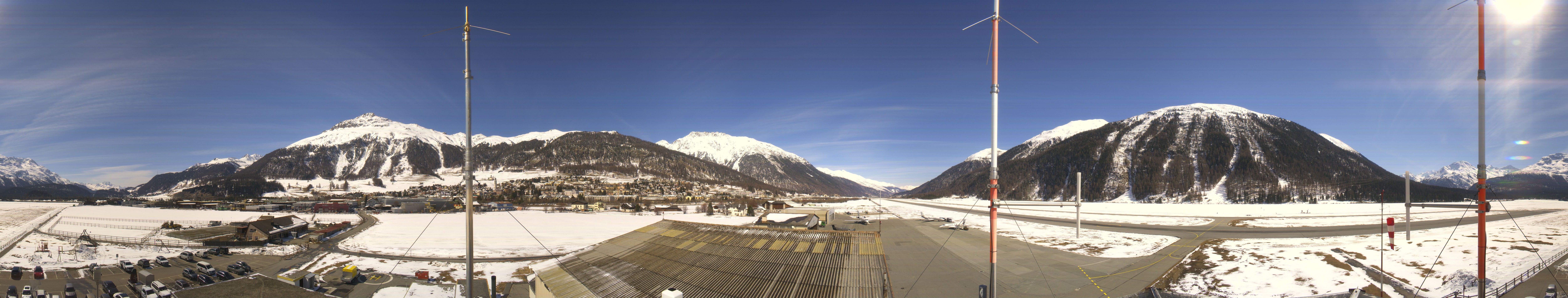 Archiv Foto Webcam Samedan I Flugplatz Richtung West