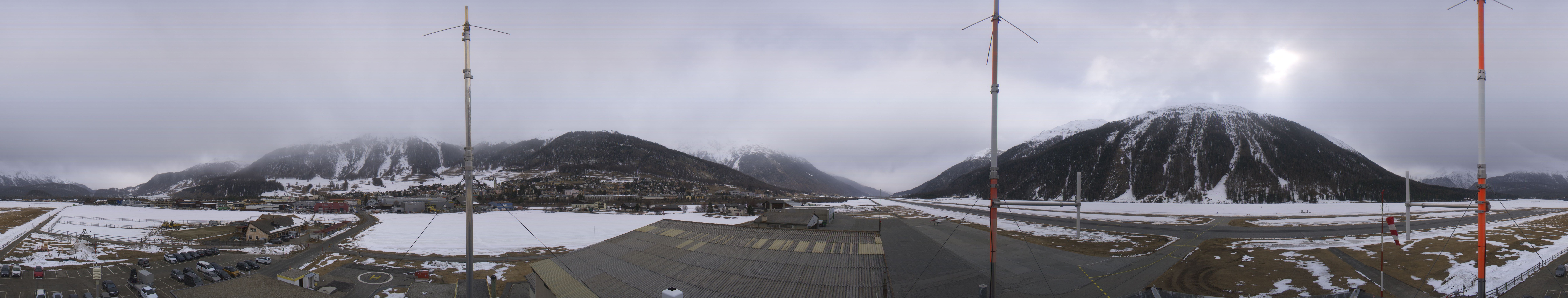 Archiv Foto Webcam Samedan I Flugplatz Richtung West