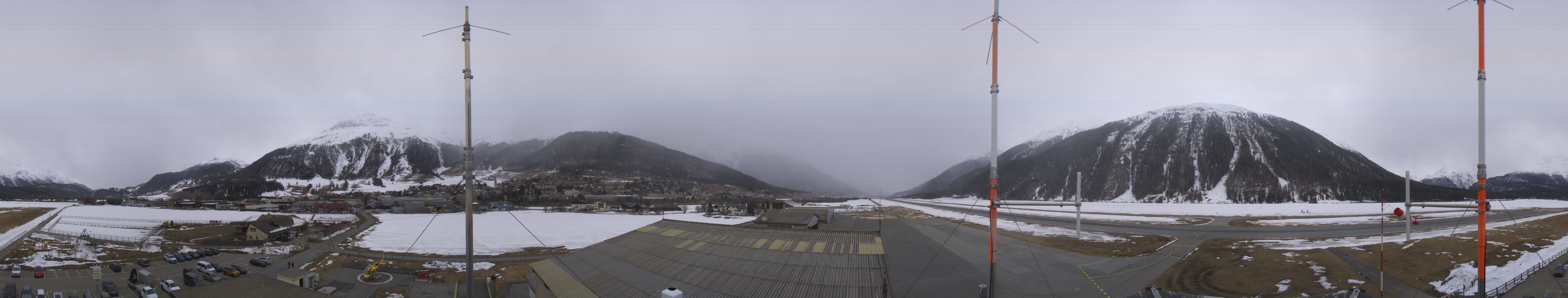 Archiv Foto Webcam Samedan I Flugplatz Richtung West