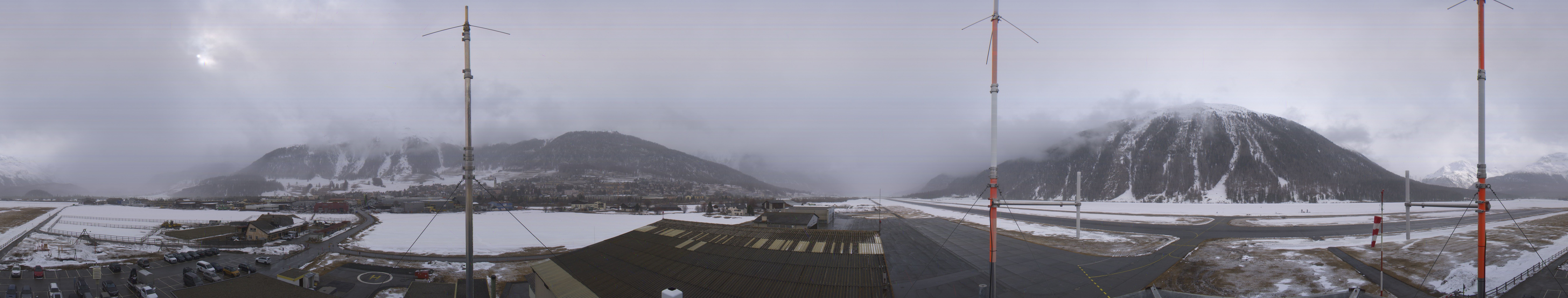 Archiv Foto Webcam Samedan I Flugplatz Richtung West
