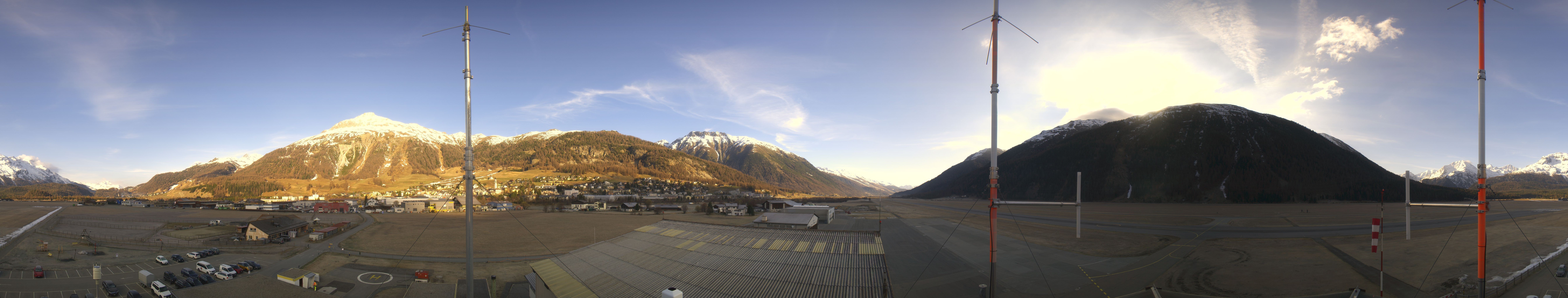 Archiv Foto Webcam Samedan I Flugplatz Richtung West