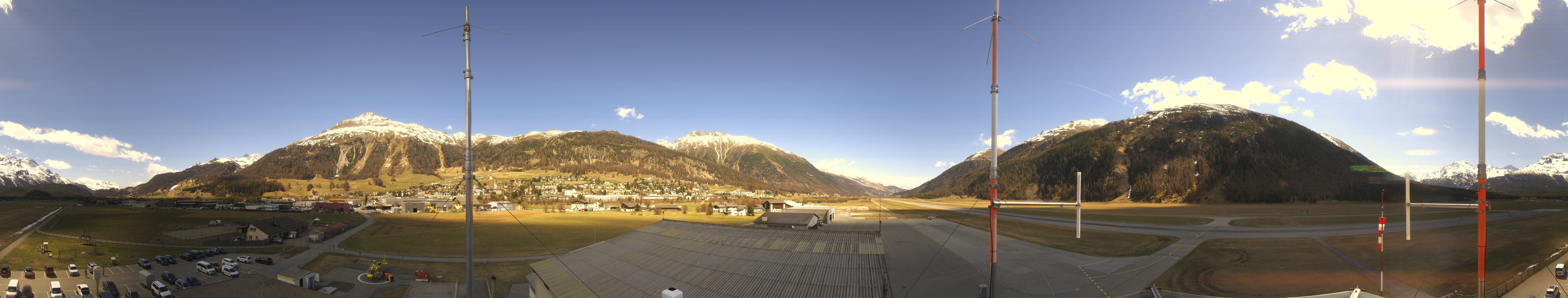 Archiv Foto Webcam Samedan I Flugplatz Richtung West