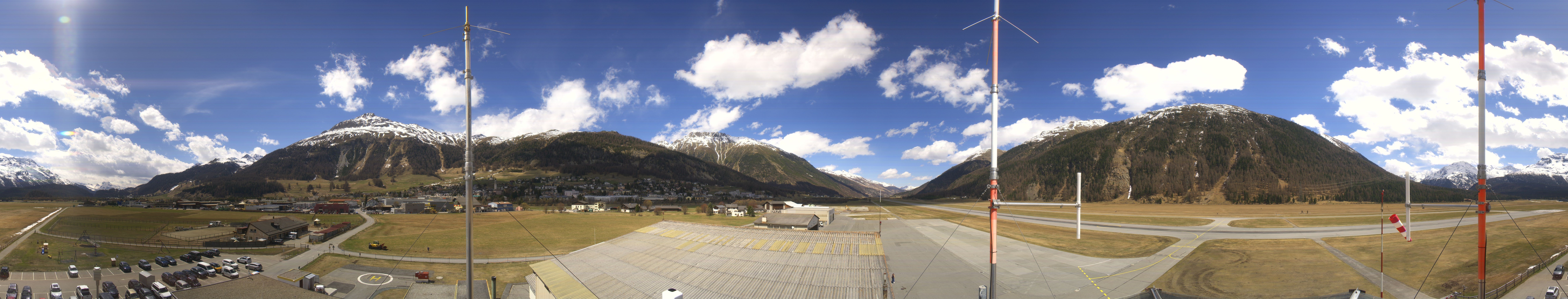 Archiv Foto Webcam Samedan I Flugplatz Richtung West