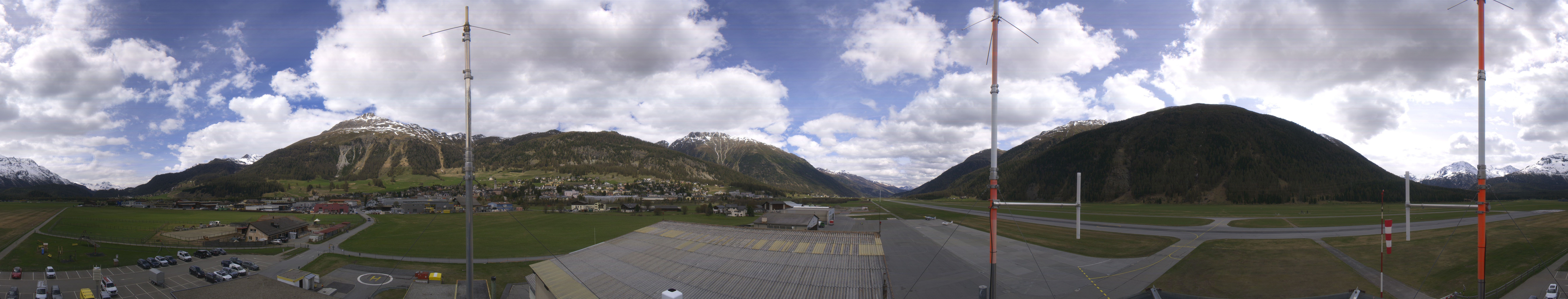 Archiv Foto Webcam Samedan I Flugplatz Richtung West