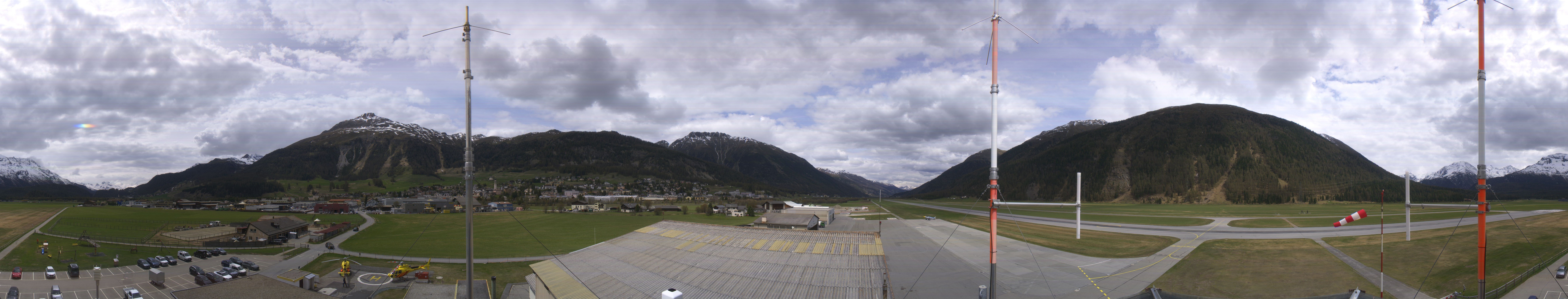 Archiv Foto Webcam Samedan I Flugplatz Richtung West