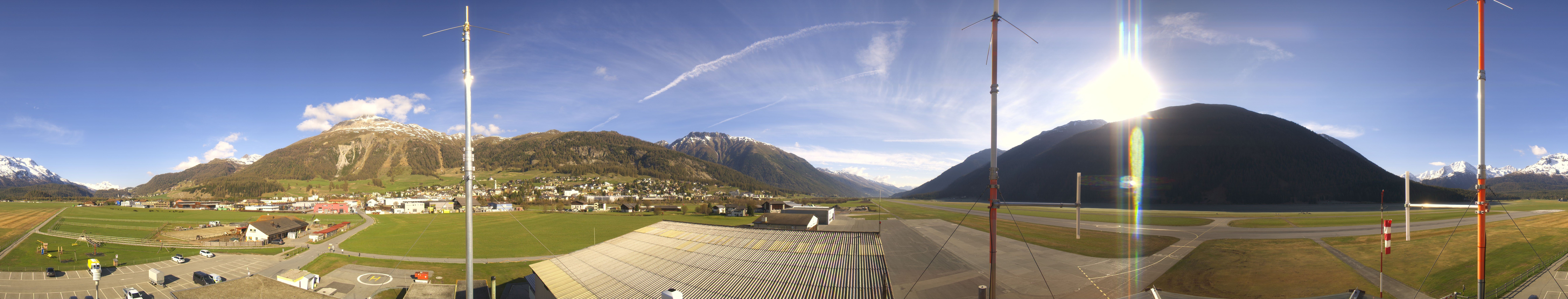 Archiv Foto Webcam Samedan I Flugplatz Richtung West