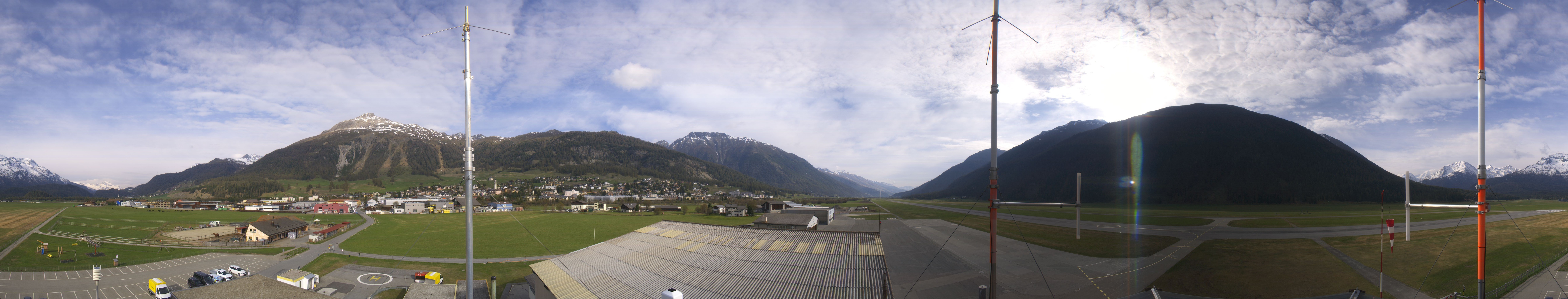 Archiv Foto Webcam Samedan I Flugplatz Richtung West