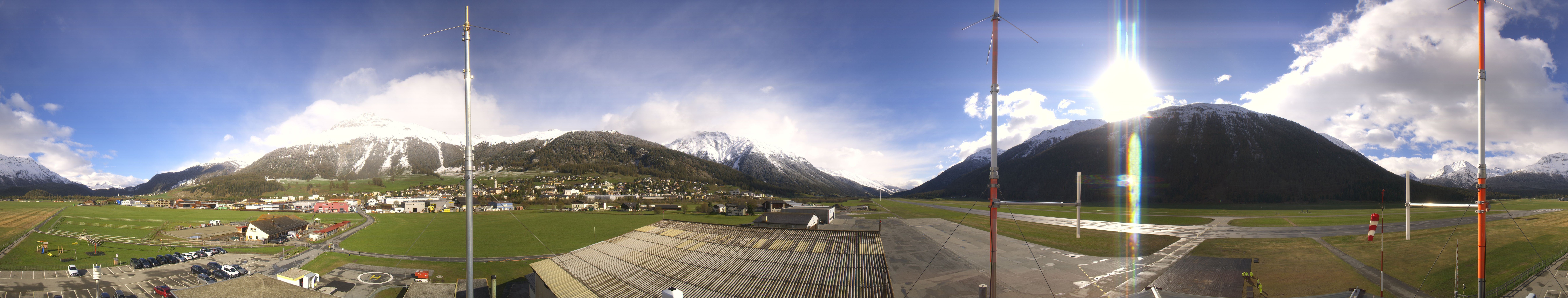 Archiv Foto Webcam Samedan I Flugplatz Richtung West