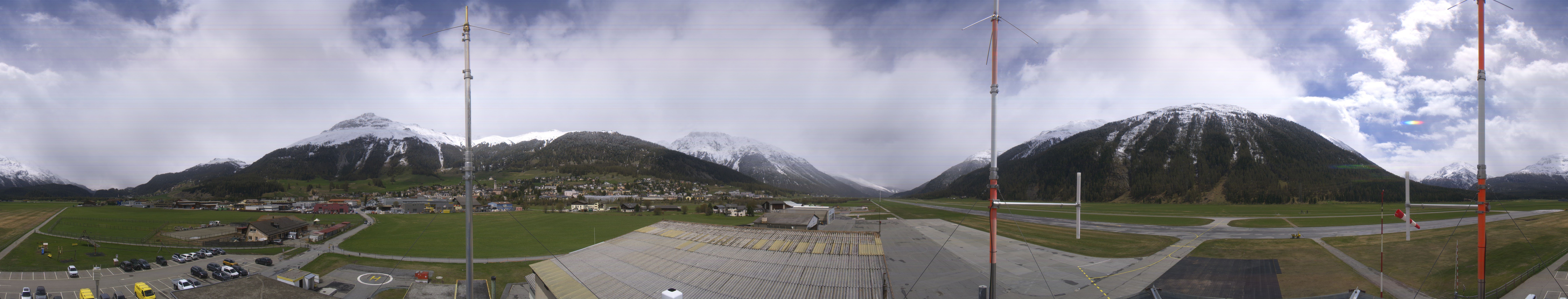 Archiv Foto Webcam Samedan I Flugplatz Richtung West