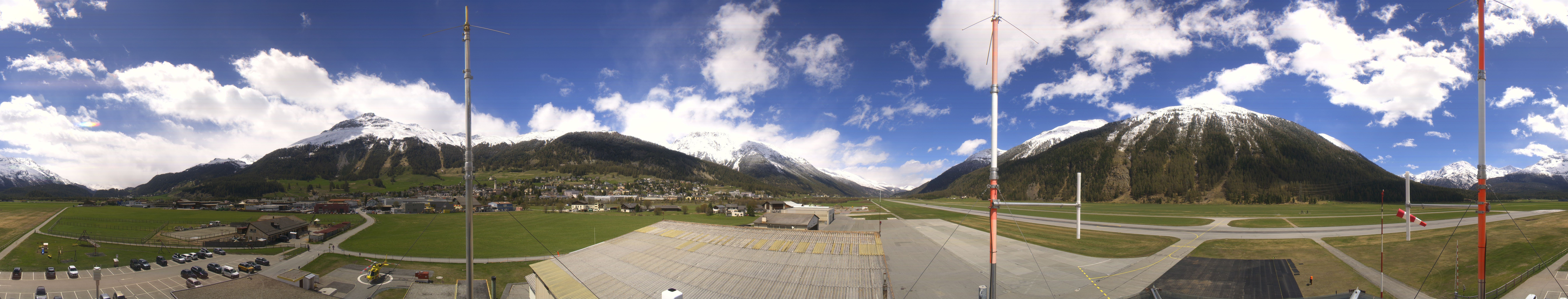 Archiv Foto Webcam Samedan I Flugplatz Richtung West