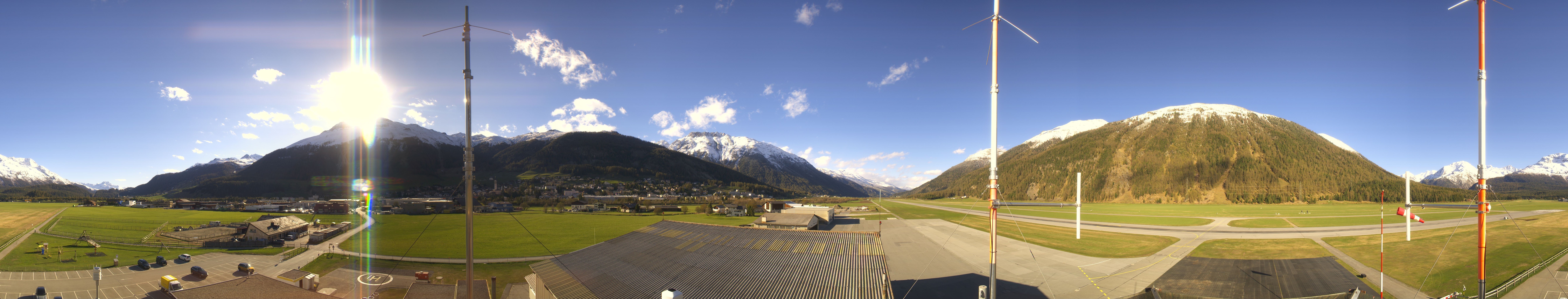 Archiv Foto Webcam Samedan I Flugplatz Richtung West