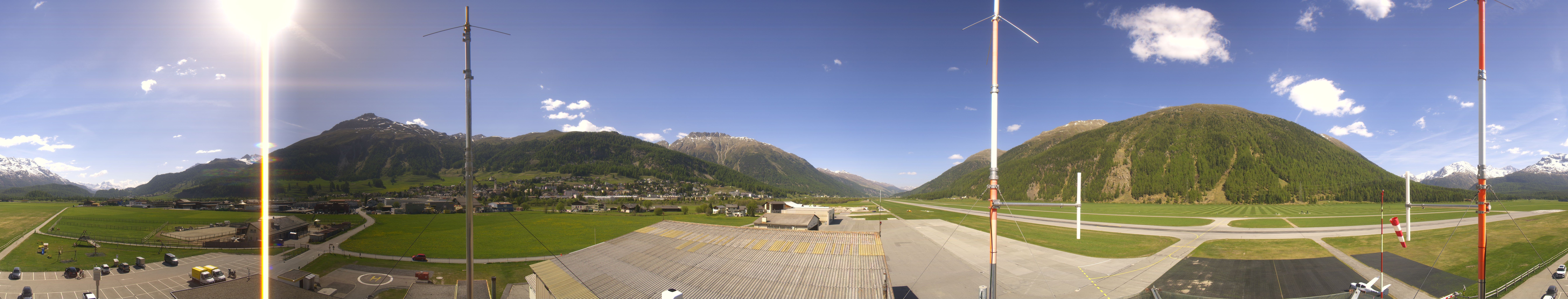 Archiv Foto Webcam Samedan I Flugplatz Richtung West