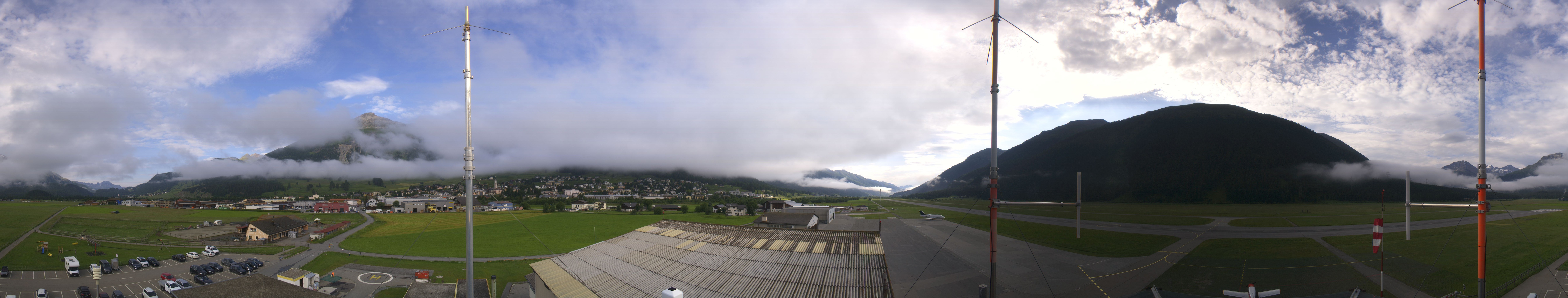 Archiv Foto Webcam Samedan I Flugplatz Richtung West