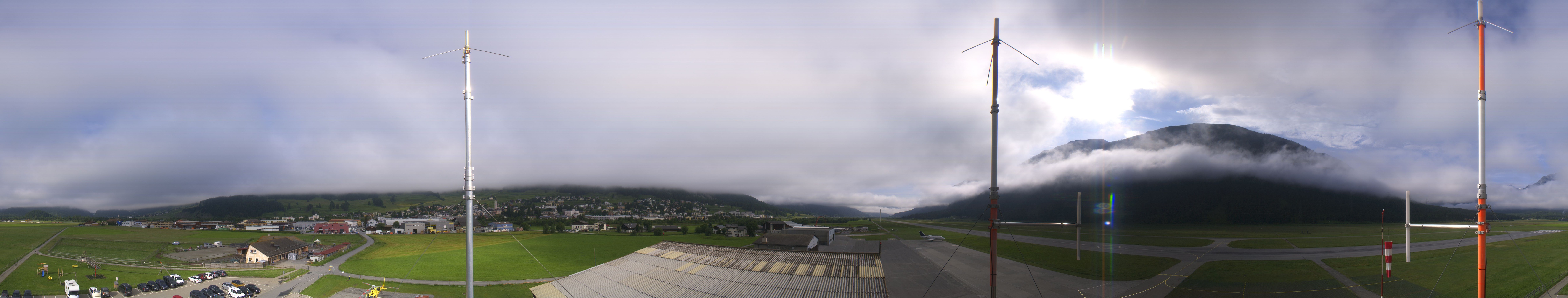 Archiv Foto Webcam Samedan I Flugplatz Richtung West