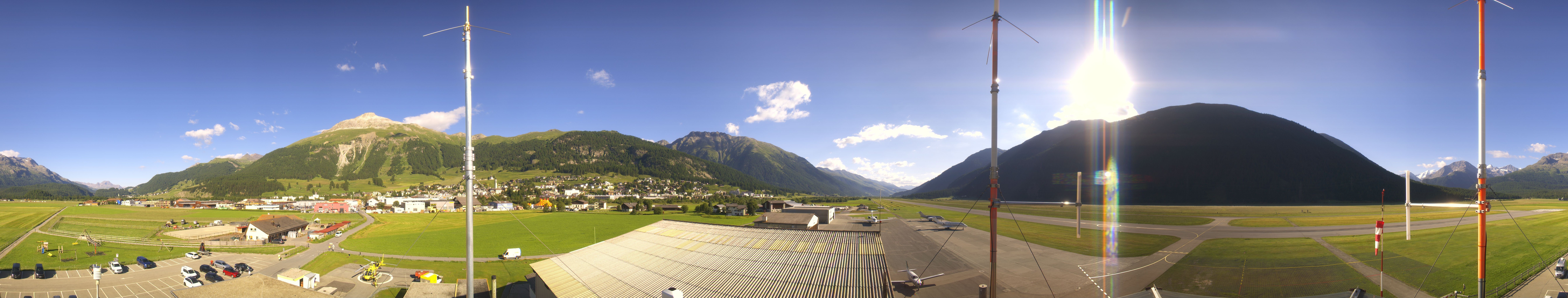 Archiv Foto Webcam Samedan I Flugplatz Richtung West