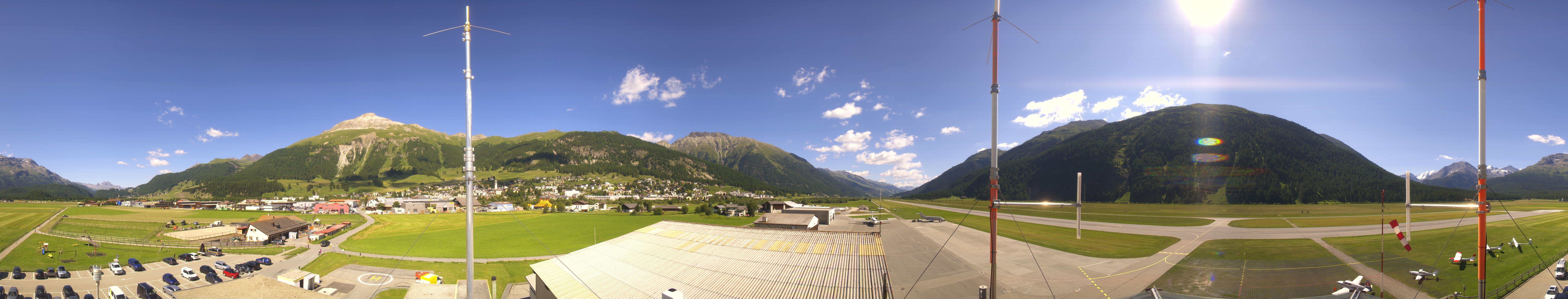 Archiv Foto Webcam Samedan I Flugplatz Richtung West