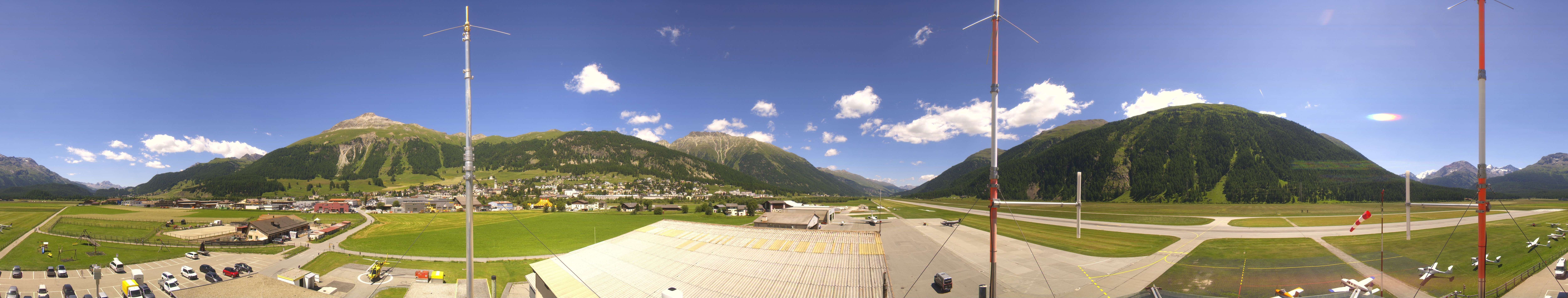 Archiv Foto Webcam Samedan I Flugplatz Richtung West