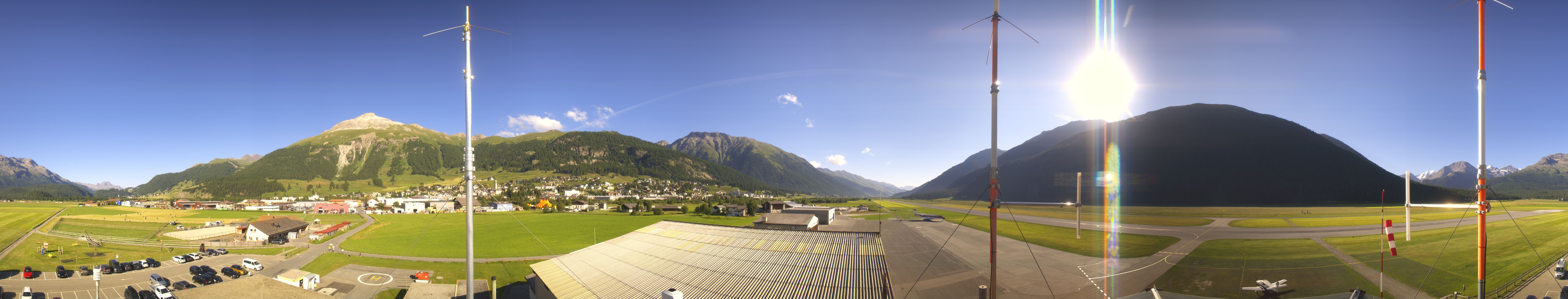 Archiv Foto Webcam Samedan I Flugplatz Richtung West