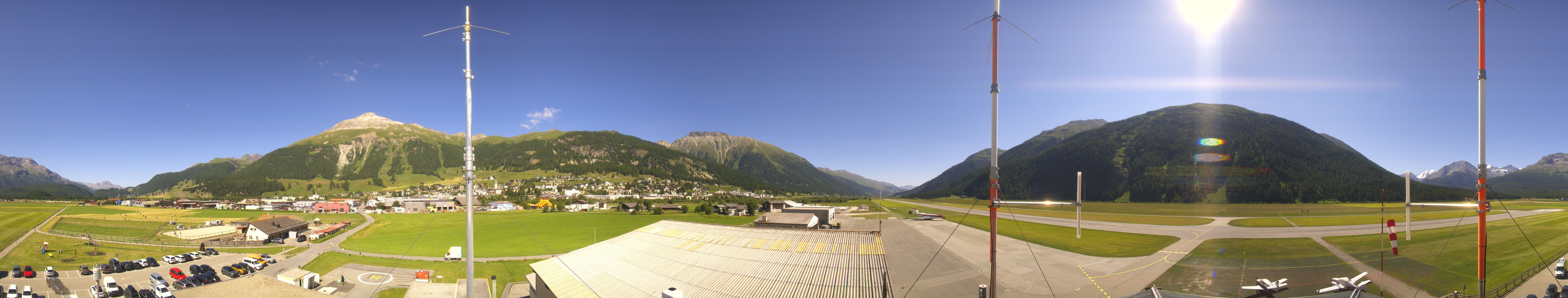 Archiv Foto Webcam Samedan I Flugplatz Richtung West