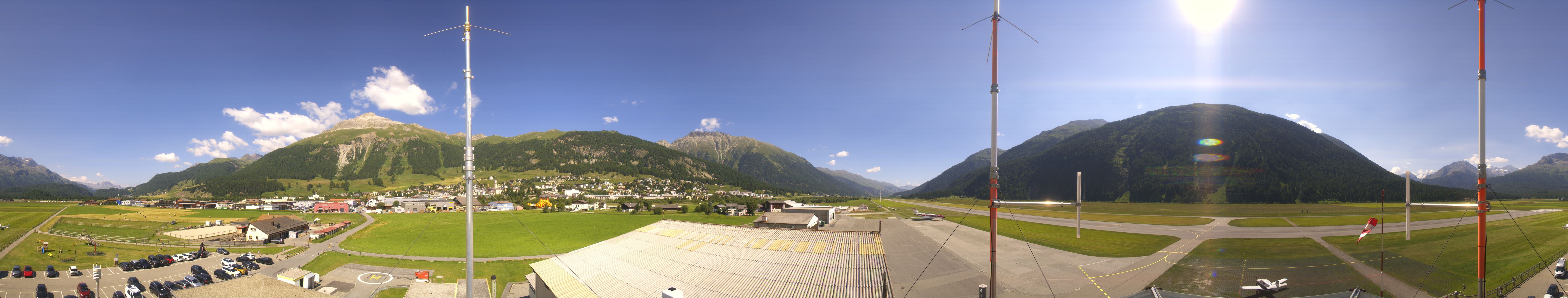 Archiv Foto Webcam Samedan I Flugplatz Richtung West