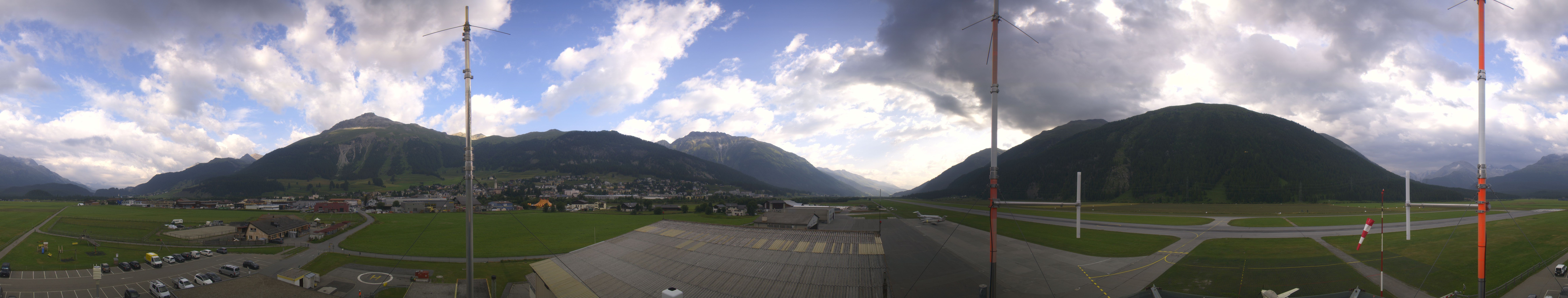 Archiv Foto Webcam Samedan I Flugplatz Richtung West
