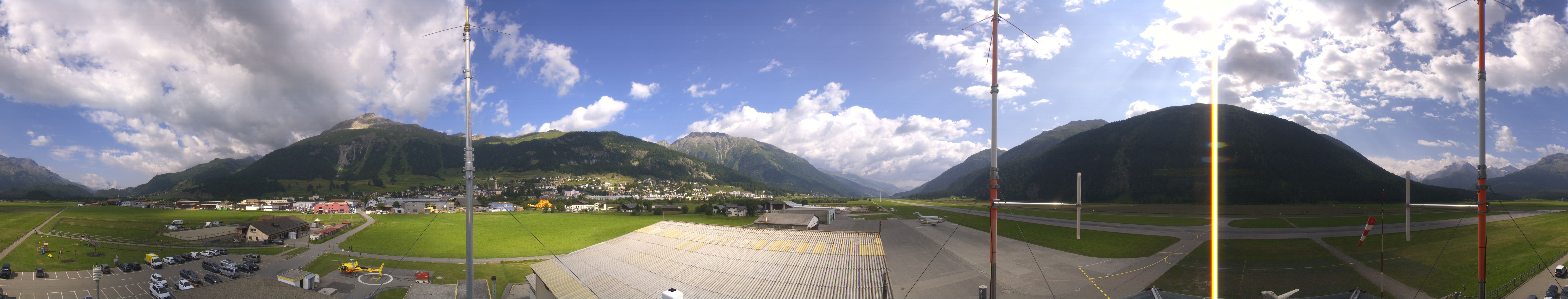 Archiv Foto Webcam Samedan I Flugplatz Richtung West