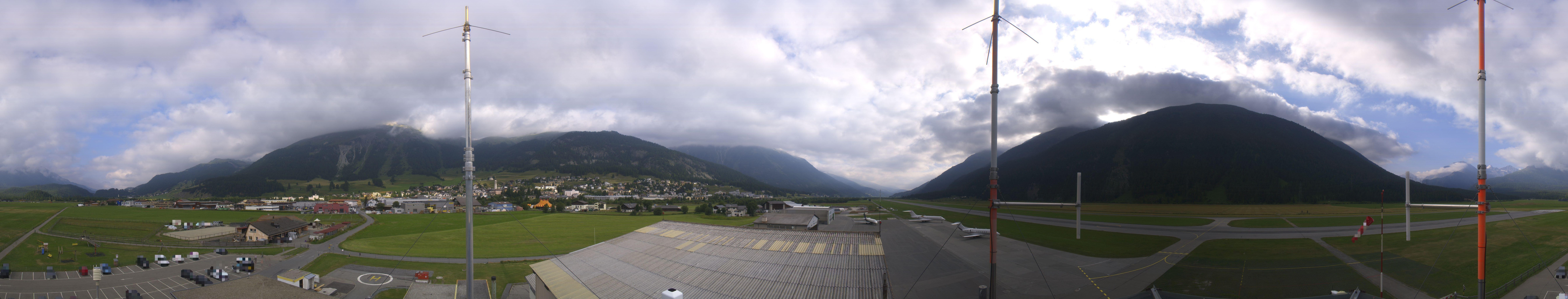 Archiv Foto Webcam Samedan I Flugplatz Richtung West