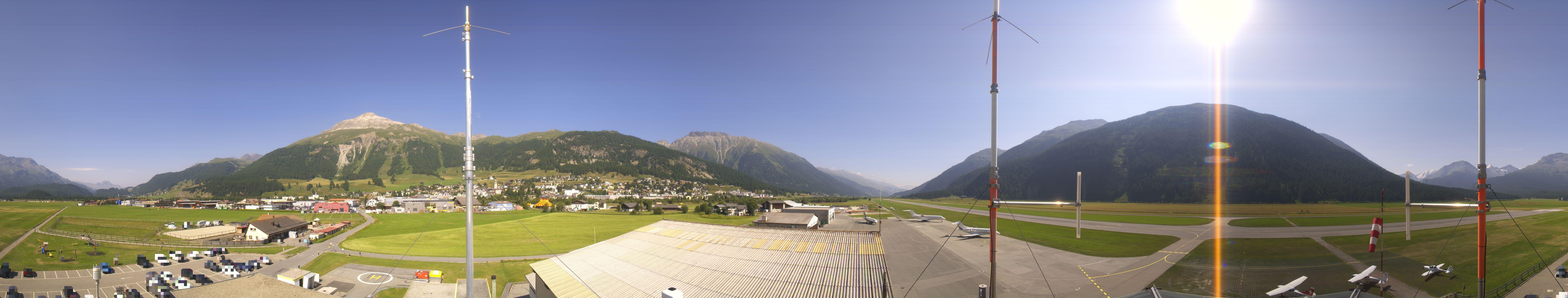 Archiv Foto Webcam Samedan I Flugplatz Richtung West
