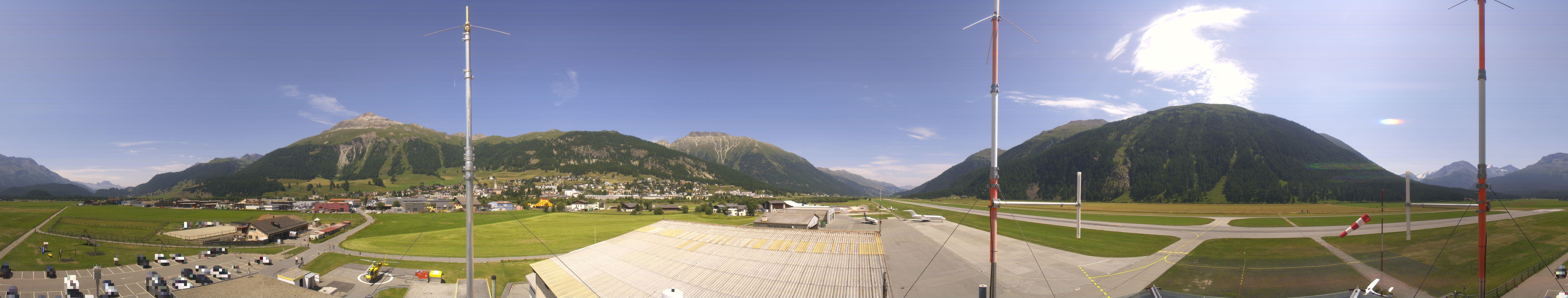 Archiv Foto Webcam Samedan I Flugplatz Richtung West