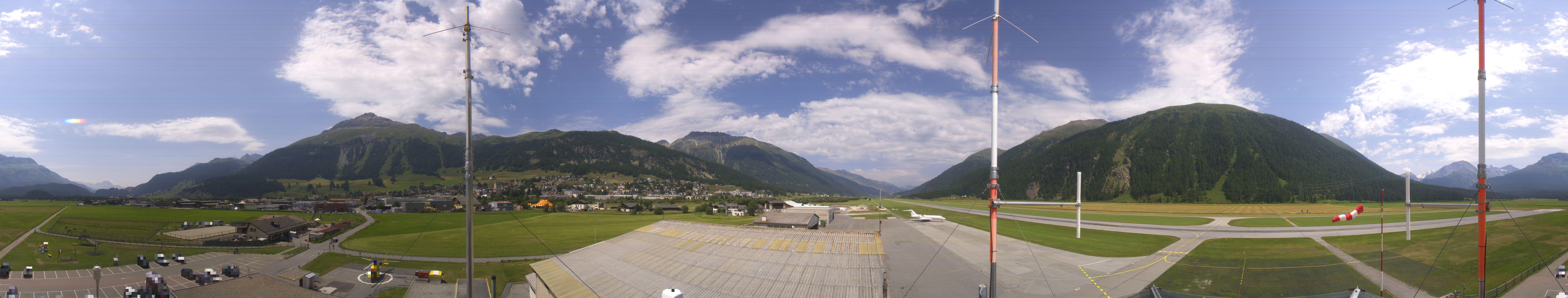 Archiv Foto Webcam Samedan I Flugplatz Richtung West