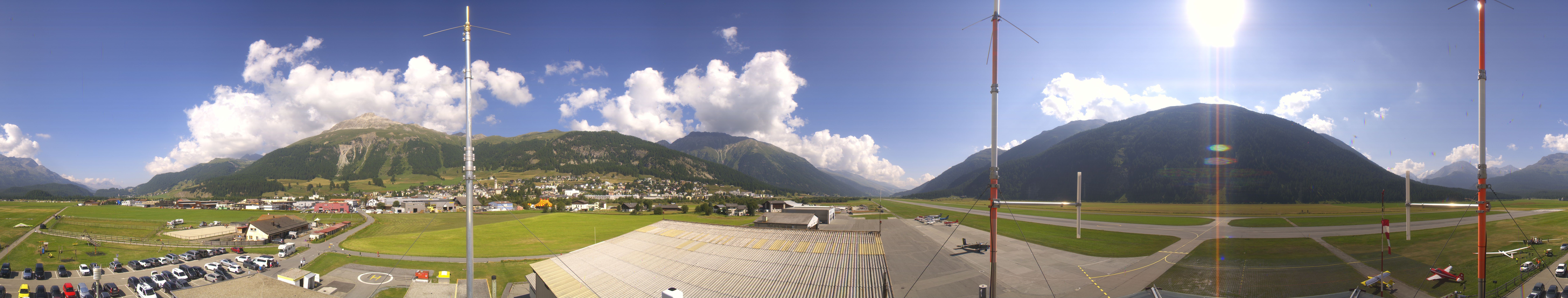Archiv Foto Webcam Samedan I Flugplatz Richtung West