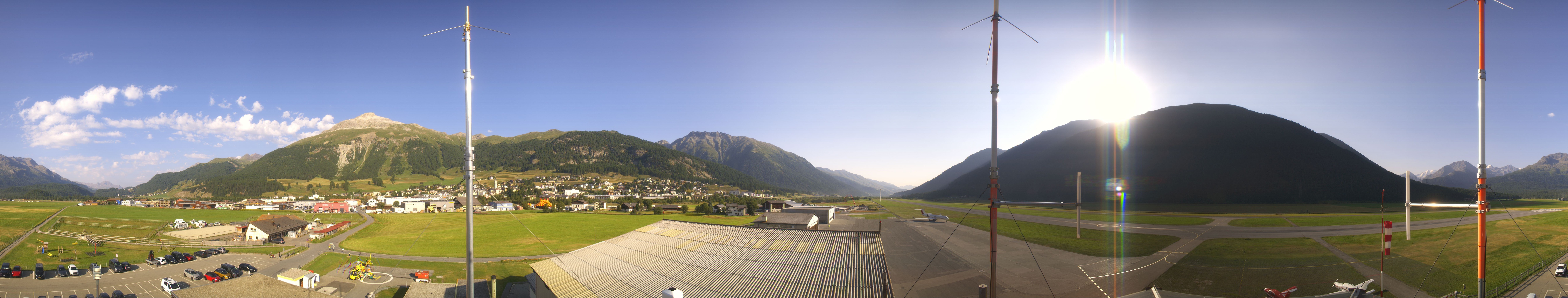 Archiv Foto Webcam Samedan I Flugplatz Richtung West