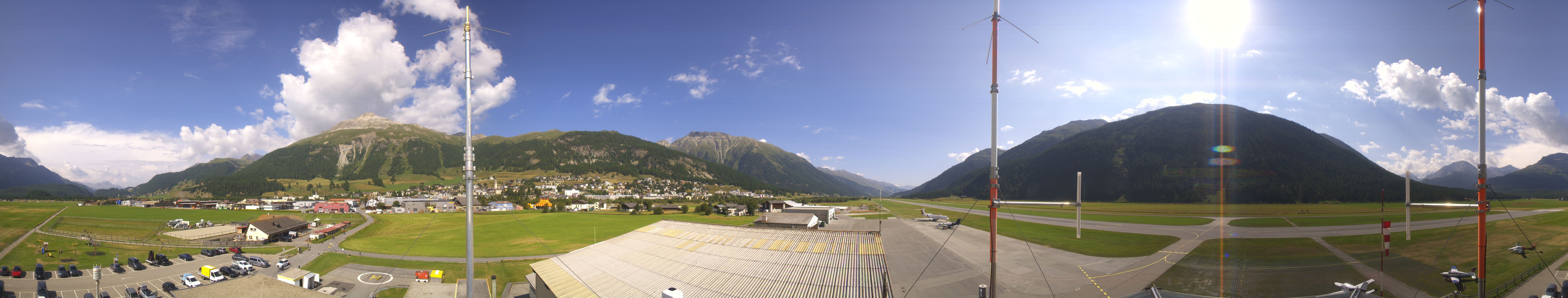 Archiv Foto Webcam Samedan I Flugplatz Richtung West