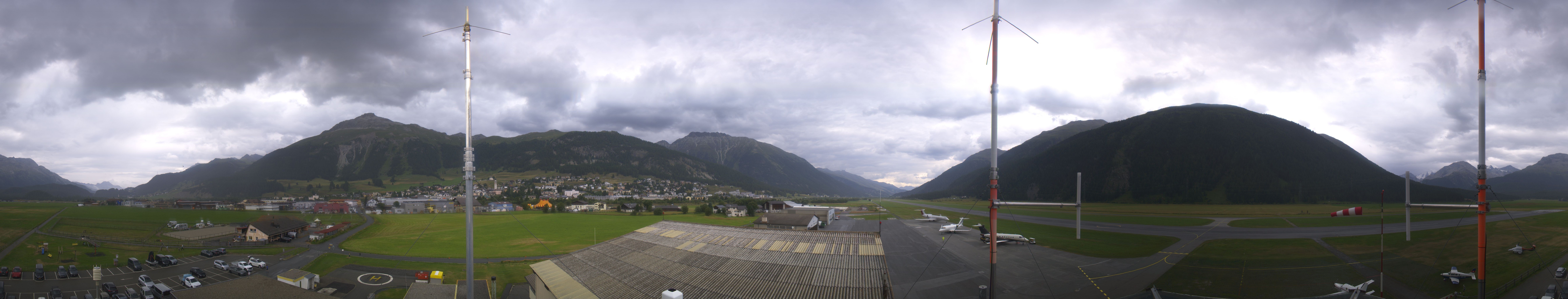 Archiv Foto Webcam Samedan I Flugplatz Richtung West