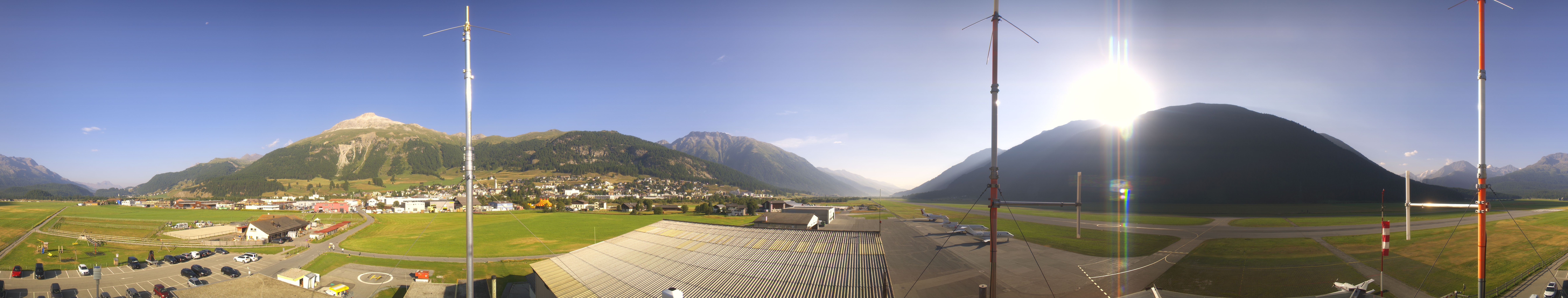 Archiv Foto Webcam Samedan I Flugplatz Richtung West